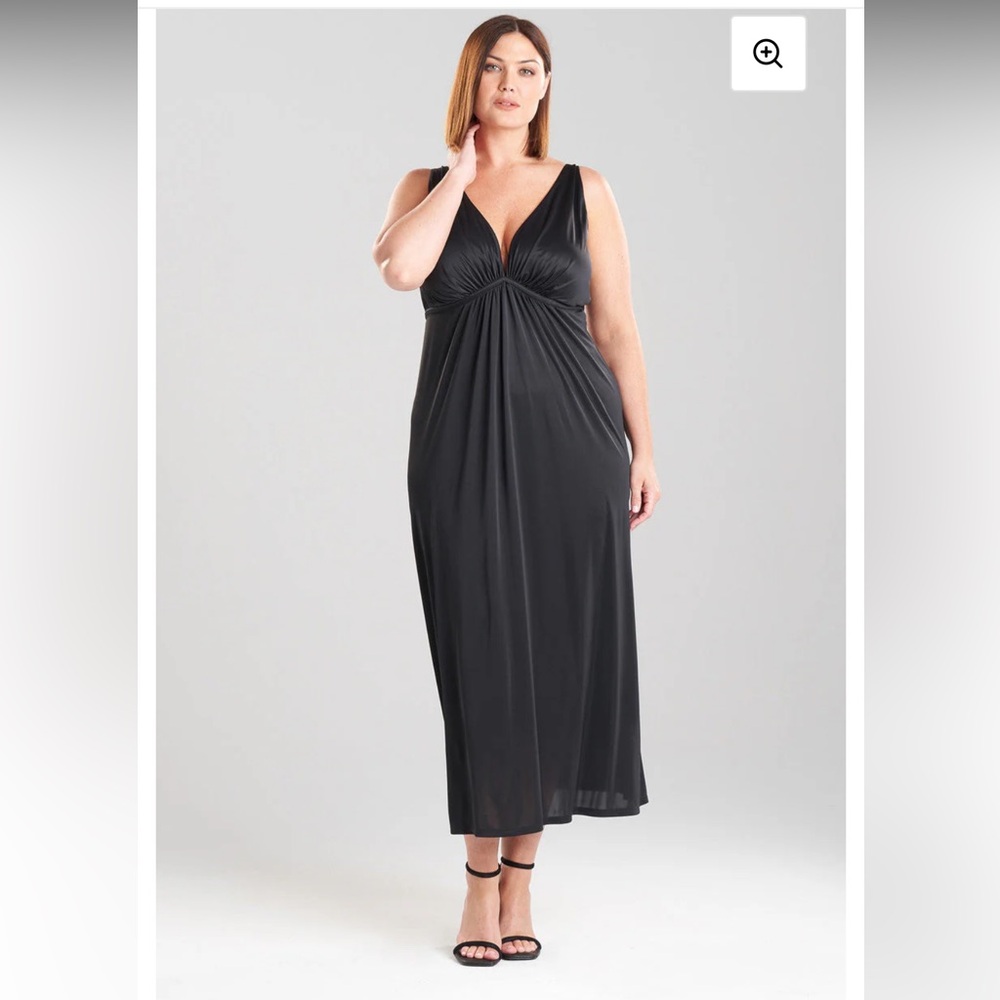 Natori Aphrodite Gown NWT Black XL